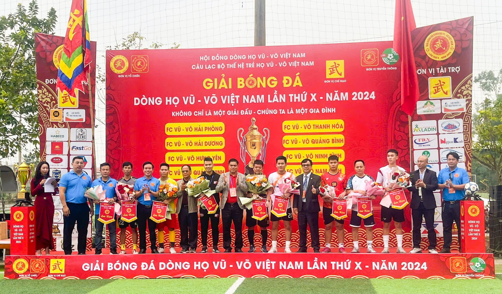 Giải bóng đá Dòng họ Vũ - Võ Việt Nam lần thứ IX - năm 2024 chính thức được khai mạc