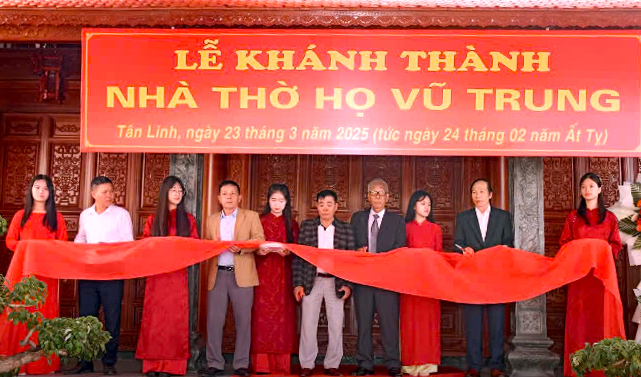 Lễ Khánh thành Nhà Thờ Họ Vũ Trung tại Thôn Tân Linh, xã Minh Tân, huyện Kiến Thụy, thành phố Hải Phòng
