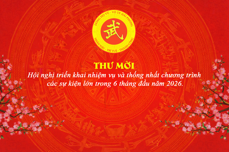 Thư mời tham dự Hội nghị triển khai nhiệm vụ và thống nhất chương trình các sự kiện lớn trong 6 tháng đầu năm 2026.